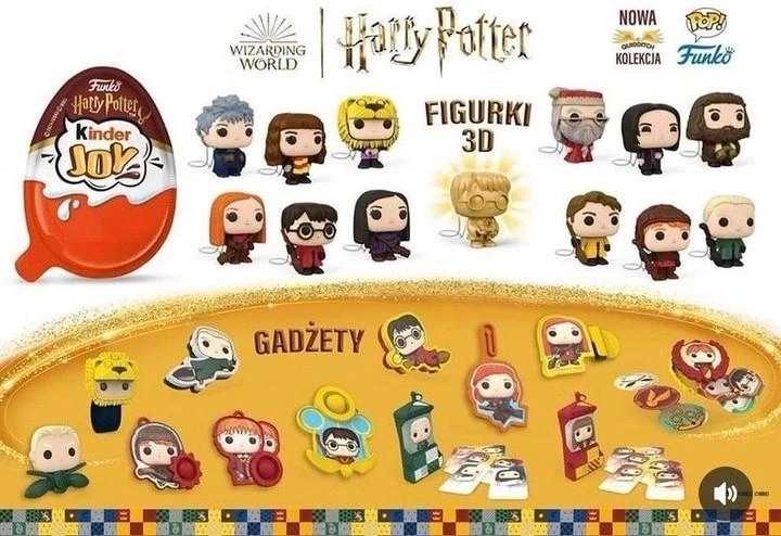 Набор шоколадных яиц Kinder Joy Funko Harry Potter 20g - 24 шт