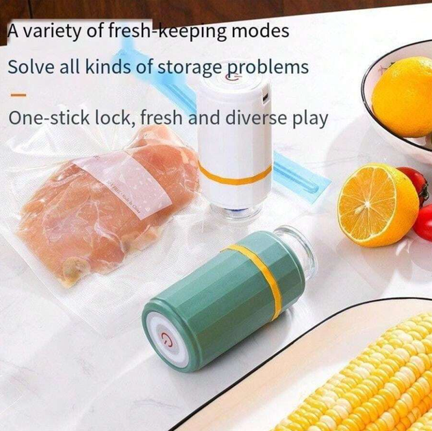 Вакууматор для пищевых продуктов VACUUM SEALER XL-709 бирюзовый - Фото 4 Вакууматор для пищевых продуктов VACUUM SEALER XL-709 бирюзовый - изображение 4