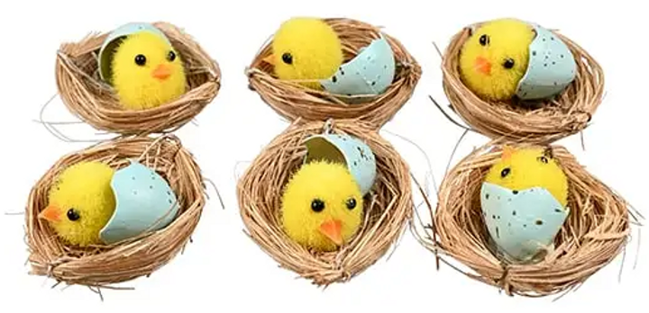 Набір святкових фігурок Det Gamle Apotek Easter Nest 6 шт (23472051) - зображення 1