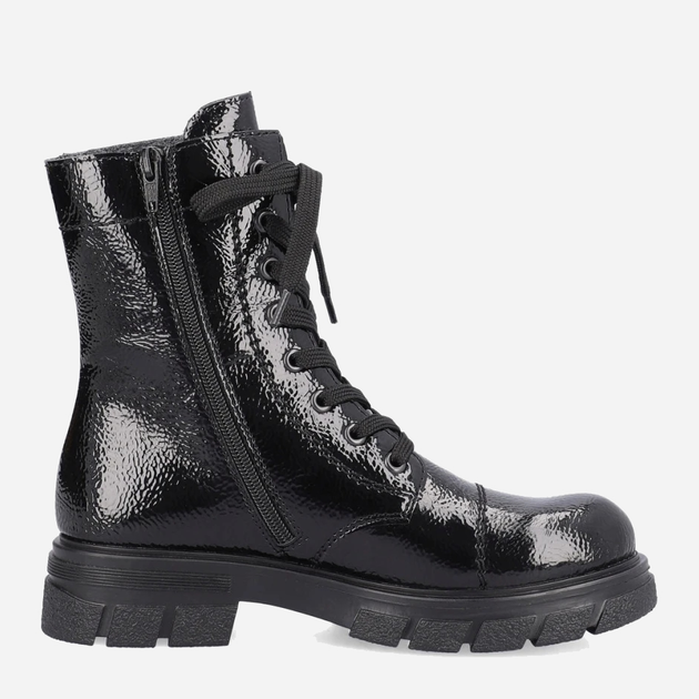 Жіночі черевики високі Rieker RIEZ9122-00 40 Чорні (4061811119622) - зображення 3