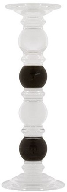 Świecznik House Of Sander Lupine szklany szary 31 cm (5702118012016) - obraz 1