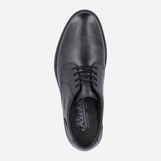 Buty derby męskie skórzane Rieker RIE10304-00 42 Czarne (4061811164981) - obraz 7