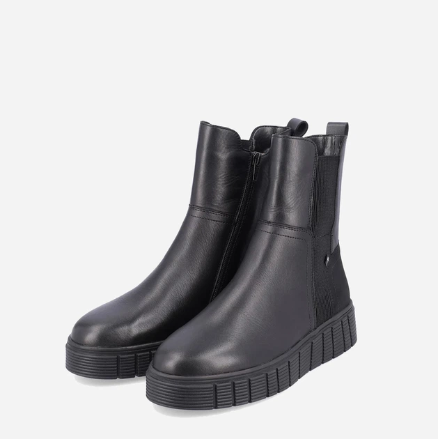 Жіночі черевики високі Rieker REVW1062-00 40 Чорні (4061811125524) - зображення 4