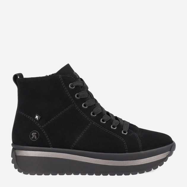 Жіночі зимові черевики низькі Rieker REVW0960-00 39 Чорні (4061811127849) - зображення 1
