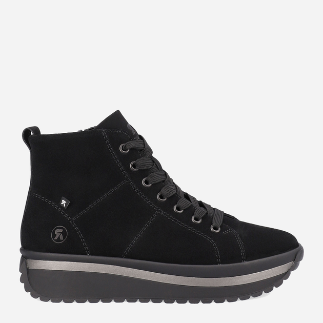 Жіночі зимові черевики низькі Rieker REVW0960-00 41 Чорні (4061811127863) - зображення 1