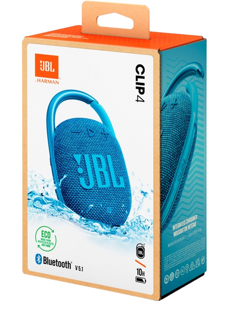 Głośnik przenośny JBL Clip 4 Eco Blue (JBLCLIP4ECOBLU) - obraz 8