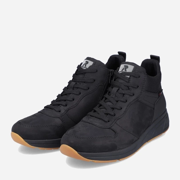 Trzewiki męskie skórzane Rieker REV07060-00 44 Czarne (4060596907011) - obraz 4