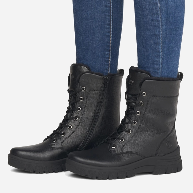 Жіночі зимові черевики високі Remonte REMD0E72-01 40 Чорні (4061811015337) - зображення 2