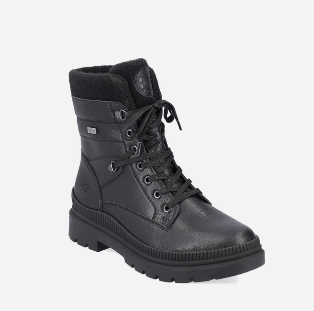 Жіночі зимові черевики високі Remonte REMD0C77-03 38 Чорні (4061811030446) - зображення 1