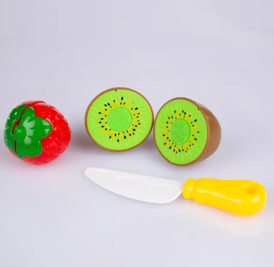 Корзина покупочная овощи фрукты на липучке магазин 15 элементов Kinderplay KP6853 - Фото 7 Корзина покупочная овощи фрукты на липучке магазин 15 элементов Kinderplay KP6853 - изображение 7