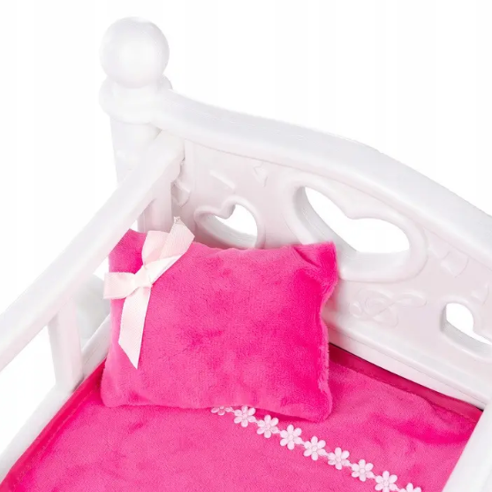 Кукольная кроватка колыбель Kinderplay 2в1 KP6688 - Фото 6 Кукольная кроватка колыбель Kinderplay 2в1 KP6688 - изображение 6