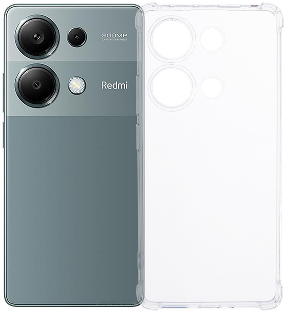 Акція на Панель BeCover Anti-Shock для Xiaomi Redmi Note 13 Pro 4G Clear від Rozetka