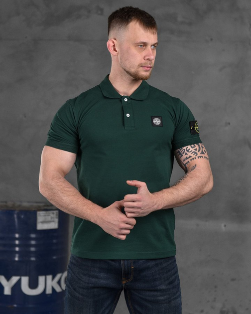 Футболкаполо stone island green mini logo XL - изображение 1