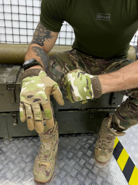 Рукавички тактичні mechanix quot;fastfit® multicam gloves мультикам ол XL - изображение 1