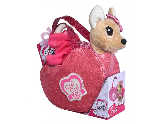 Мягкая игрушка Собачка Чихуахуа с сумочкой, Chi Chi Love, 20 см, 5890055 - изображение 2
