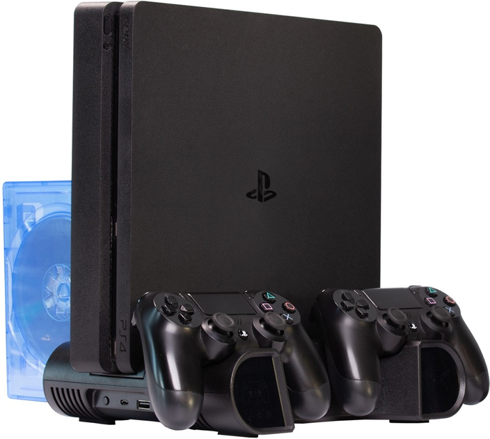 Wielofunkcyjna podstawka do konsoli PS4 Steeldigi Blue Cherokee Black (PS4-CC01B) - obraz 1