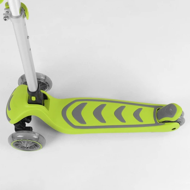Детский самокат Best Scooter BS-46987 Салатовый со складной конструкцией и подсветкой колес - изображение 3