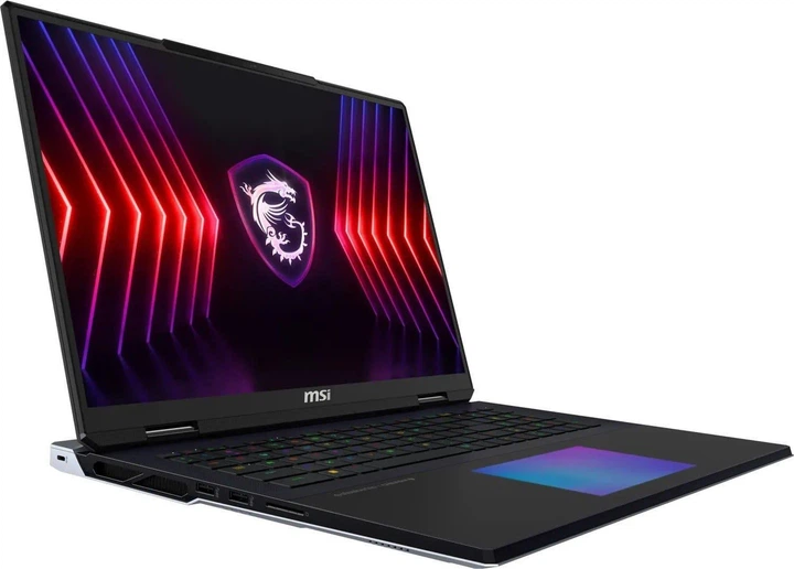 Ноутбук MSI 18 Titan 18HX A14VIG 3840x2400; 120 Гц/Intel Core i9-14900HX/128 ГБ/4000 ГБ/RTX 4090/Win11/black - Фото 9 Ноутбук MSI 18 Titan 18HX A14VIG 3840x2400; 120 Гц/Intel Core i9-14900HX/128 ГБ/4000 ГБ/RTX 4090/Win11/black - зображення 9