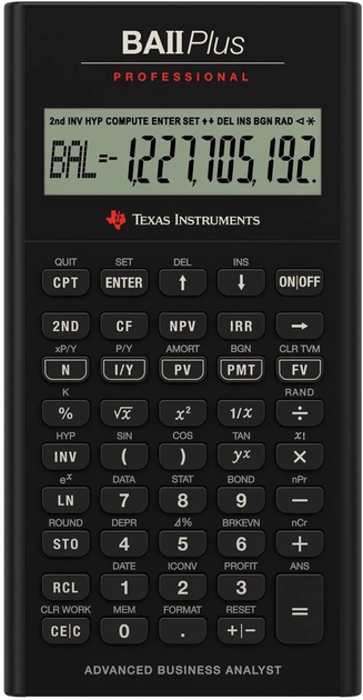 Калькулятор Texas Instruments BAll Plus Financial (TI-BAII Plus) - зображення 1