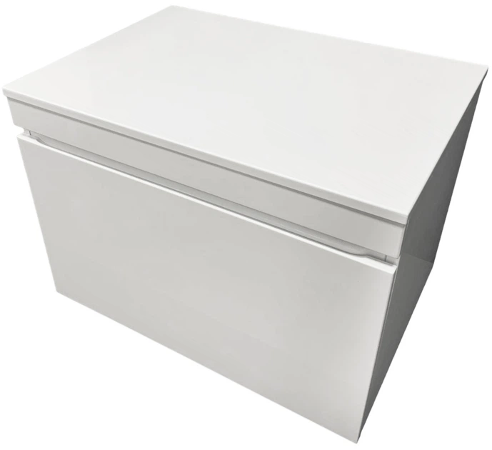 Тумба подвесная ADAMANT Astra W 70 с умывальником Lower New Black Matte/White Glossy - изображение 5