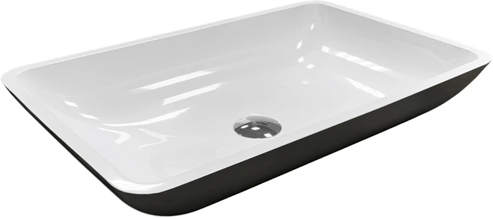 Тумба подвесная ADAMANT Astra W 70 с умывальником Lower New Black Matte/White Glossy - изображение 10