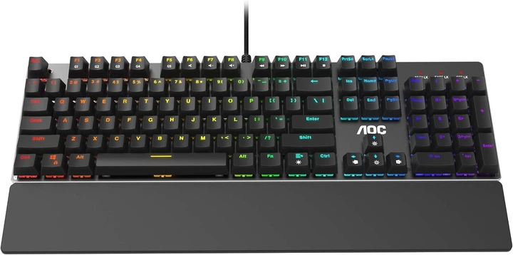 Игровая клавиатура AOC GK500 Черная (UKR) - Фото 2 Игровая клавиатура AOC GK500 Черная (UKR) - изображение 2