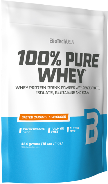 Protein Biotech 100% Pure Whey 454 g Salted Caramel (5999076238439) - obraz 1