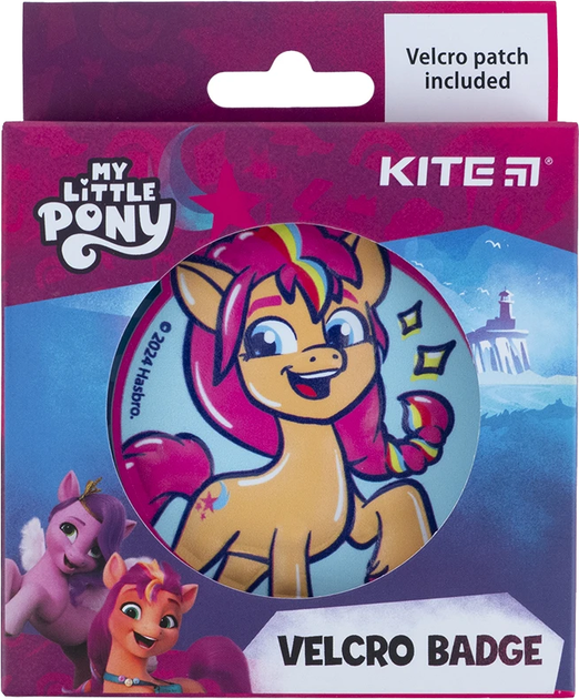 Бейдж на липучці Kite My Little Pony Рожево-блакитний (LP24-3011-2) - Фото 1 Бейдж на липучці Kite My Little Pony Рожево-блакитний (LP24-3011-2) - зображення 1