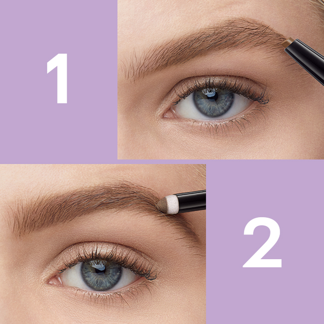 Dwustronna kredka do brwi Maybelline New York Express Brow Satin Duo 025 Brunette 0.71 g (3600531640392) - obraz 7
