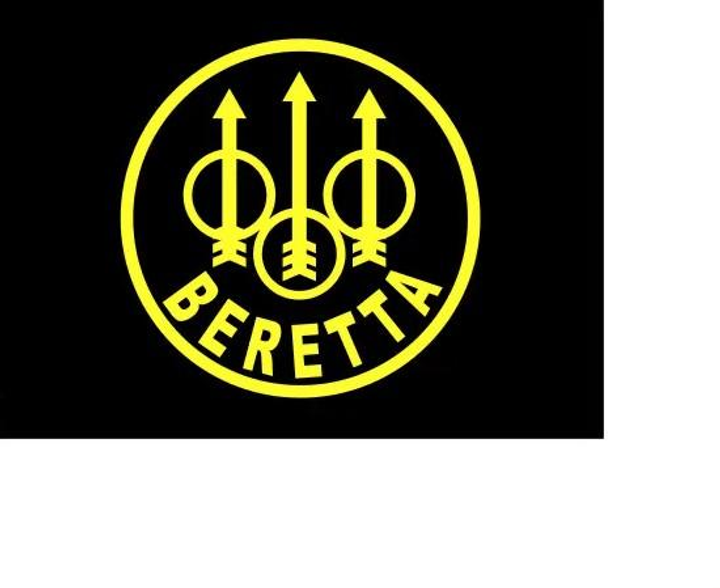 Шеврон патч "BERETTA" чорний на ліпучкі велкро - зображення 1