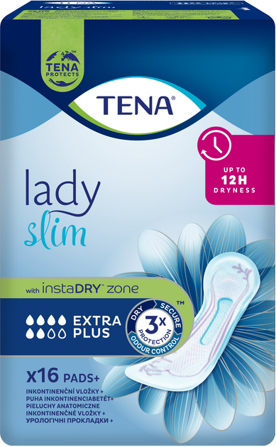 Wkładki urologiczne Tena Lady Slim Extra Plus 16 szt (7322541463193) - obraz 1