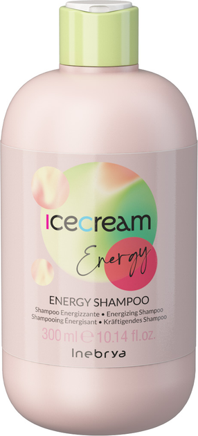 Szampon Inebrya Ice Cream Energy Shampoo przeciw wypadaniu włosów 300 ml (8008277263823) - obraz 1