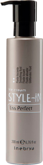 Флюїд випрямляючий для волосся Inebrya Ice Cream Style-In Liss Perfect 200 мл (8033219161141) - зображення 1