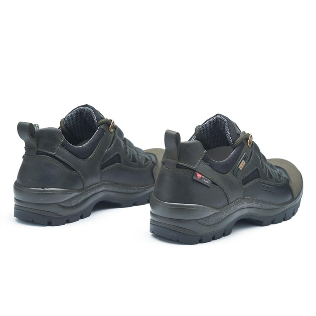 Тактичні кросівки демісезонні PAV 401 олива хакі шкіряні з мембраною Winterfrost 40 - зображення 2