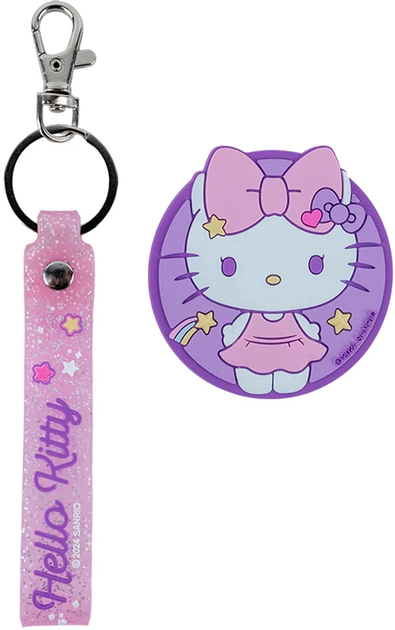 Набір Kite Hello Kitty бейдж на липучці та підвіска Фіолетово-рожевий х 2 шт (HK24-3010-3) - Фото 2 Набір Kite Hello Kitty бейдж на липучці та підвіска Фіолетово-рожевий х 2 шт (HK24-3010-3) - зображення 2