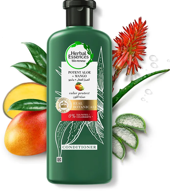 Odżywka do włosów Herbal Essences Bio Renew Extra Aloe And Mango 380 ml (8001841500829) - obraz 1