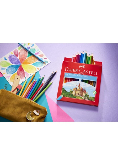 Набор карандашей 48 цв. FABER CASTELL Замок и Рыцари (120148) - Фото 2 Набор карандашей 48 цв. FABER CASTELL Замок и Рыцари (120148) - изображение 2