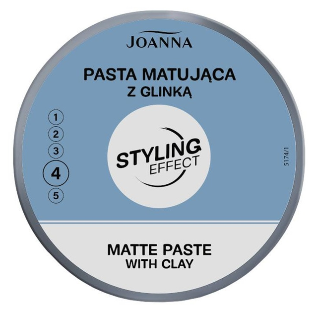 Pasta do włosów Joanna Styling Effect Matte Paste With Clay z glinką matująca 100 g (5901018019426) - obraz 1