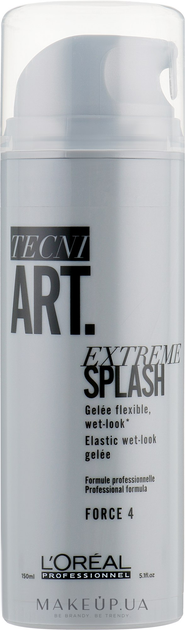 Żel L'oreal Professionnel Tecni Art Extreme Splash Elastic Wet-Look Gel Force 4 elastycznie utrwalający fryzurę 150 ml (0000030165403) - obraz 1