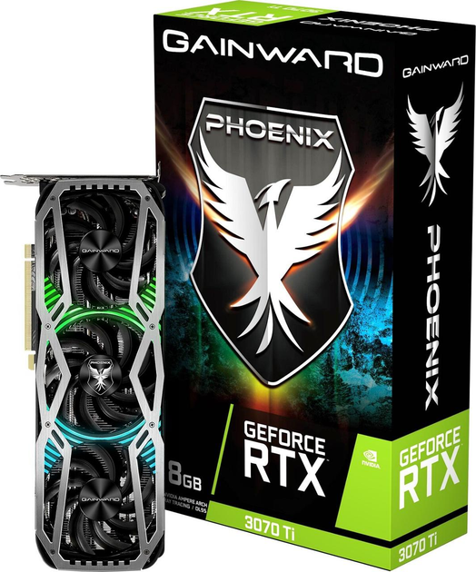 Видеокарта RTX 3070 Ti 8GB Gainward Phoenix GDDR6 (256bit) (1770/19000 ...
