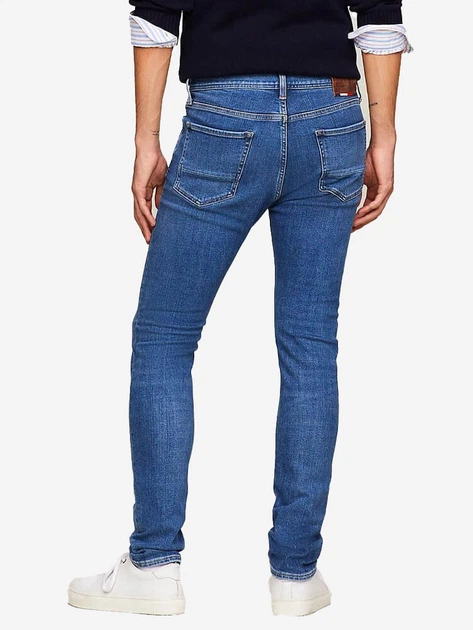Jeansy slim fit męskie Tommy Hilfiger MW0MW33963-1A9 30/32 Granatowe (8720645737759) - obraz 2