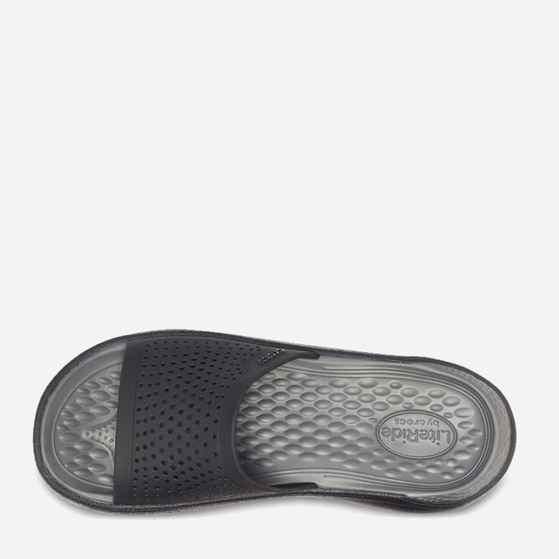 Klapki damskie Crocs LiteRide 205183-0DD 36-37 (M4/W6) 22 cm Czarny/Szary (191448209596) - obraz 4