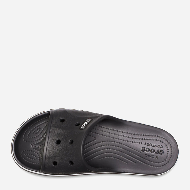 Klapki męskie basenowe Crocs Bayaband 205392-066 43-44 (M10/W12) 28 cm Czarny/Biały (191448189010) - obraz 5