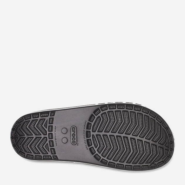 Klapki męskie basenowe Crocs Bayaband 205392-066 45-46 (M11) 29 cm Czarny/Biały (191448189027) - obraz 6