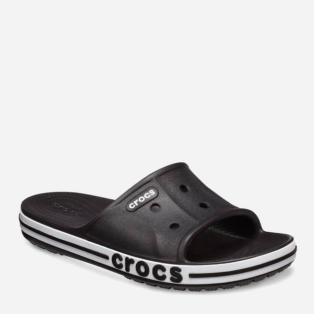 Klapki męskie basenowe Crocs Bayaband 205392-066 48-49 (M13) 31 cm Czarny/Biały (191448189041) - obraz 3