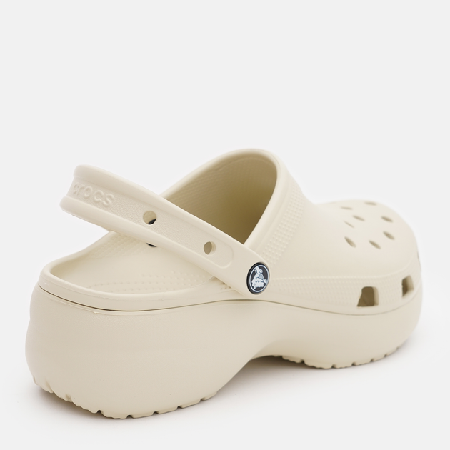 Chodaki damskie na platformie Crocs Classic Platform 206750-2Y2 37-38 (W7) 23 cm Beżowe (191448963481) - obraz 4