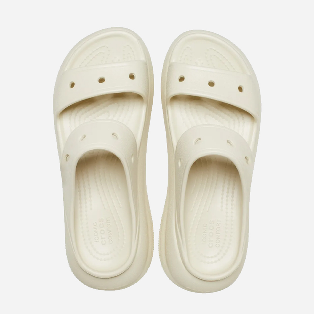 Klapki damskie Crocs Classic Crush 207670-2Y2 37-38 (M5/W7) 23 cm Beżowe (191448989832) - obraz 3