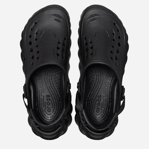 Чоловічі крокси Crocs Echo 207937-001 41-42 (M8/W10) 26 см Чорні (196265305476) - зображення 4