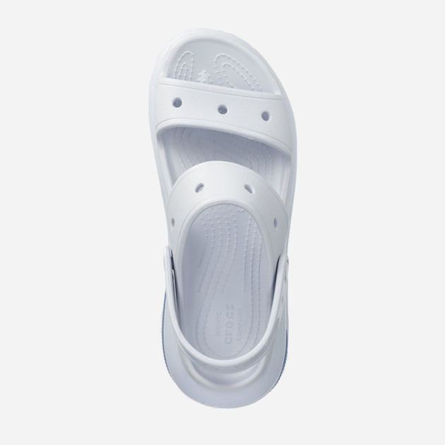 Sandały damskie na grubej podeszwie Crocs Mega Crush 207989-5AF 38-39 (M6/W8) 24 cm Białe z jasnoniebieskim (196265560721) - obraz 3