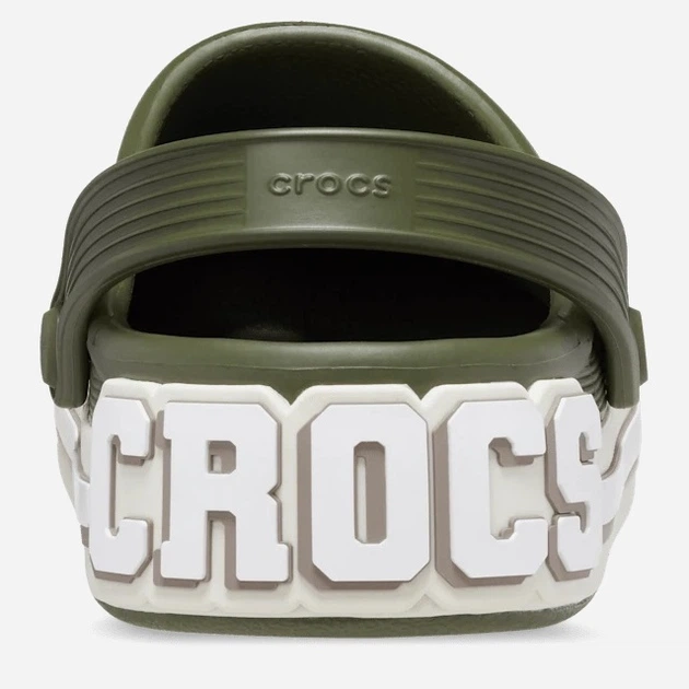 Chodaki męskie Crocs Off Court Logo 209651-309 45-46 (M11) 29 cm Zielone (196265582167) - obraz 4